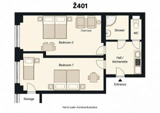 Flat in Zizkov -401- - Prague - 5
