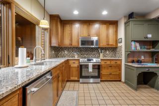 Forested getaway with kitchen stone fireplace pool & private hot tub - 7