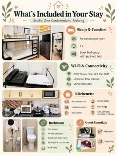 Studio Unit at the center of Alabang - 9