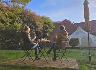 Romantisk Luksusglamping For 2 Ved Limfjorden Eget Bad Og Brændeovn Månefjord Glamping - 9