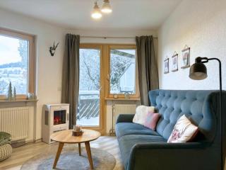 Fewo Herzgrün direkt an Lift und Loipe - mit traumhafter Aussicht und Sauna im Haus, E-Ladestation - 7