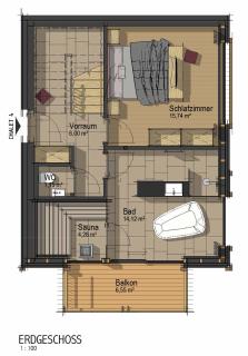 Chalet White Diamond mit Sauna - 2