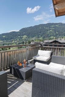 Appart chalet vieux bois, vue Alpes, centre de Villars - 3