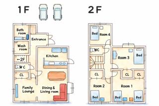 RENEWAL SALE , Max13ppl Family-Friendly , 110sqm , SpaciousLiving&4BRM , LongStay OK , 2CarPark , 25min to NAGOYA & LEGO & Outlet - 4