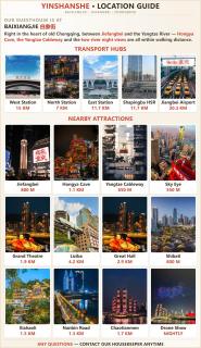 隐山舍江景酒店Near Jiefangbei Hongya Cave Scenic Area Shibati Scenic Area Enjoy river night views and Jiefangbei city views, with 24-hour butler service - 8