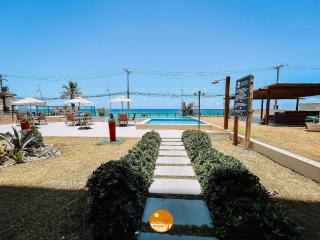 Pé na Areia, Piscina Borda Infinita, Vaga de Garagem, Portaria 24 hs - 6