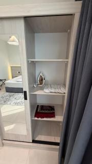suite with bedroom and living room - 1