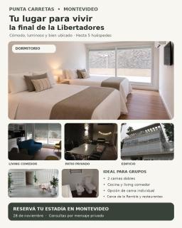 MONTEVIDEO TE ESPERA Apartamento en Punta Carretas para la final de la Libertadores - 0