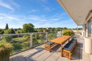 LP-Apartments Penthouse 232QM, 12 Personen, Parkplatz , Terrasse, Küche 25min bis Düsseldorf Messe - 7