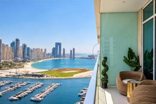 Livbnb-Beachfront 3BR with Marina Harbour Panorama - Dubai - 5