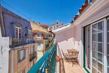 Cozy apartment in historic center with terrace, Lisabon (fotografie 3)