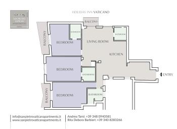San Pietro Vatican Apartments, Řím (fotografie 5)