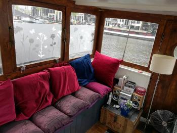 Waterloo square river vieuw houseboat, Amsterdam (Foto 4)