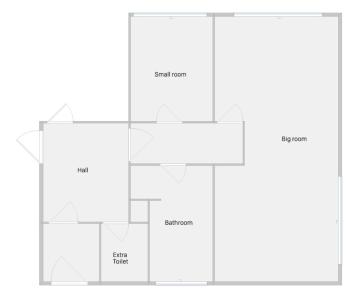 2 rooms, private kitchen, bathroom, and garden., Viby (fotografie 3)