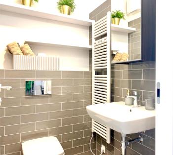 Luxury, bright Studio with parking and balcony in Bratislava center, Bratislava (fotografie 4)