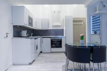 Sleek Minimalist Studio at Inner City, Budapešť (fotografie 4)