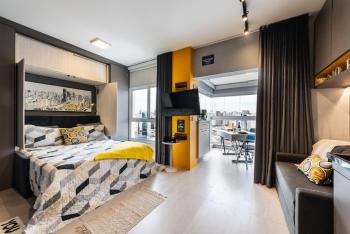 Design Premium Faria Lima, Skyline, Home Office, Pinheiros, San Paolo (foto 2)