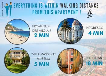 Nestor&Jeeves - ANDRIOLI TERRASSE - Central - Close beach - Top floor, Nice (fotografie 4)