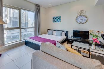 Sea View Studio 10min from beach Royal Oceanic, Dubaj (fotografie 3)
