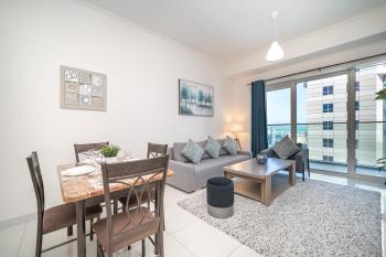 Stunning 1BR with Partial Sea View in Damac Heights, Dubai Marina-21AB03, Dubaj (fotografie 2)