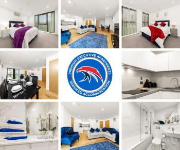 50 PERCENT OFF- LONG STAYS - City Centre - Perfect for Relocations, Business, Families and Leisure! Book today at Premium Executive Serviced Apartments- 2 Bed Apt - Arden Gate, Free Wi-Fi, Birmingham (zdjęcie 2)