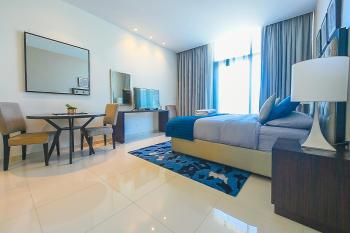 Luxury Escapes - Quiet Studio near Expo City and DWC Airport - CELESTIA TOWER, Dubaj (fotografie 5)