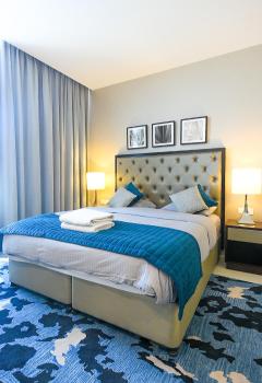 Luxury Escapes - Quiet Studio near Expo City and DWC Airport - CELESTIA TOWER, Dubaj (fotografie 2)