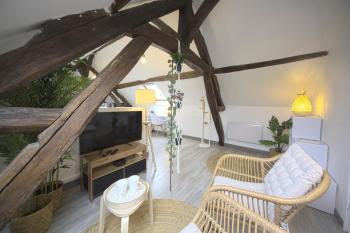 Mon Rêve - By BEST KEYS - Loft Cosy & Charme Authentique - Poutres Apparentes - Centre Ville - Netflix & WiFi Fibre - Smart TV - Machine à Café Nespresso - Check-in Autonome - Parking Facile & Gratuit, Sens (foto 5)