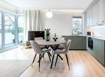 River View - widok na wodę, parking w hali, winda, 3pok i 5 łóżek, klima, Netflix i Max, centrum, Iława (photo 3)