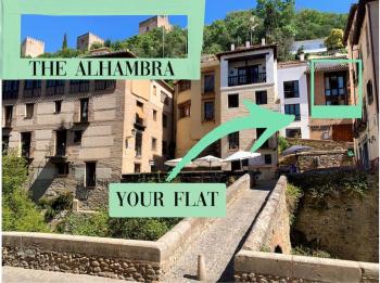 Cosy Flat/Nearly Touching Alhambra/Great Views, Granada (fotografie 2)