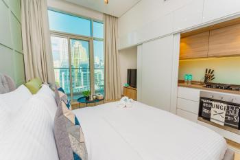 FAM Living - Marina Marvel - Studio Apartment with Breathtaking Views in Studio One Tower, Dubaj (fotografie 3)
