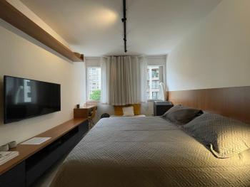 Cama queen | Lavanderia | Perto da Av. Paulista, São Paulo (fotografie 4)
