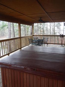 C24, Three bedroom, three bath log-sided, luxury Harbor North cottage with hot tub cottage, Mount Ida (photo 4)