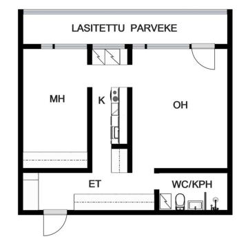 Scandinavian 2-rooms apartment City Center, Helsinki (photo 5)