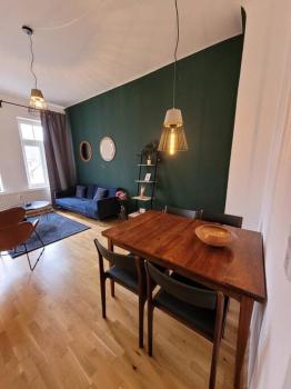 Design Altbauwohnung mit Balkon und Parkplatz, Lipsko (fotografie 5)