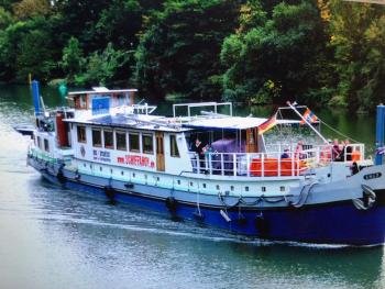 Schiff AHOY, Hotelschiff, Hausboot, Boot, Passagierschiff, Štutgart (fotografie 5)