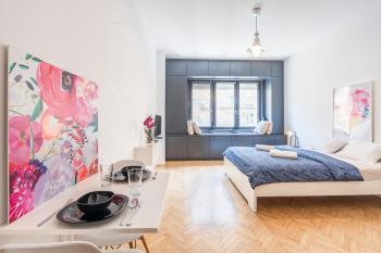 Bright Studio in Buda, Free Public Parking nearby, Budapešť (fotografie 2)
