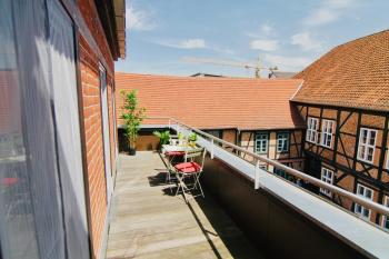 FeWoZauber - Domspatz, 50qm, Top-Lage, Style, Dachterrasse, Business, Schwerin (fotografie 2)