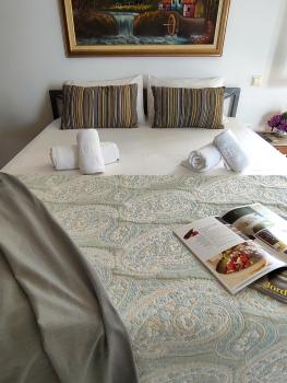 King size bed, Terra relaxa, Vista al mar, near Achilleio, Achílleion (zdjęcie 3)
