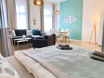 Zentrumsnahe Ferienwohnung mit ruhigem Balkon - Arthur, Lipsko (fotografie 5)