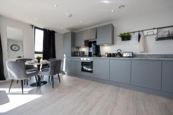 Contemporary 3 Bedrooms Apartment Manchester City, Manchester (fotografie 4)