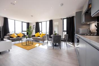 Contemporary 3 Bedrooms Apartment Manchester City, Manchester (fotografie 3)