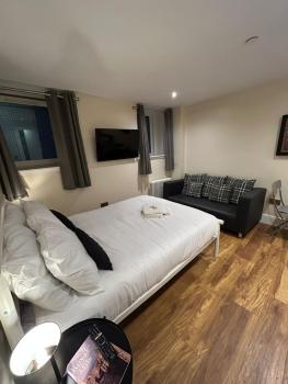 Modern Double Room with Sofa, Edinburgh (fotografie 5)