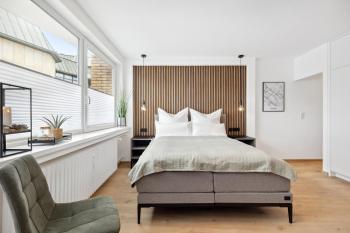 Modernes Studio am Bremer Dom mit Balkon, Brémy (fotografie 2)