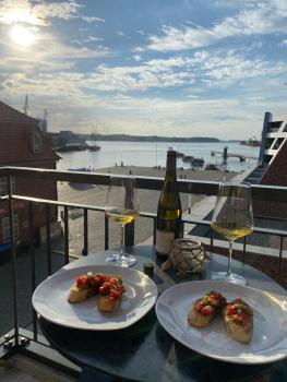 Meerblick, Balkon und private Sauna im historischen Getreidespeicher, Wismar (zdjęcie 3)