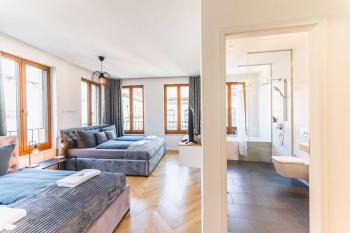 TIP! Design trifft Lage 120 qm Premium Apartment, Drážďany (fotografie 3)