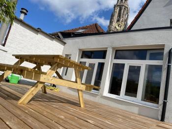 Rooftop apartment with 60m terrace overlooking the cathedral, Antverpy (fotografie 2)