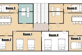 3-Gu&Anne house Hongdae 6room & 4bath House, Soul (fotografie 3)