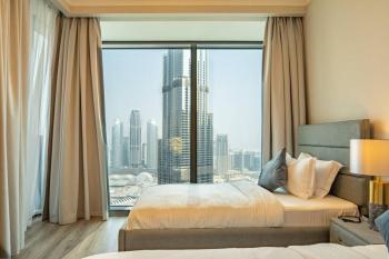Downtown 3BR Luxe, Burj & Fountain View Bliss Near Dubai Mall, Dubaj (zdjęcie 3)