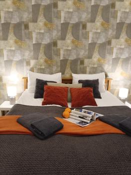 City center Two room Apartment with fireplace- quiet location- up to FIVE Guests - SELF CHECK-IN- FREE parking, Riga (foto 3)